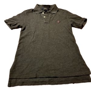 Polo Ralph Lauren Boys Shirt Dark Gray Short Sleeve Size Small